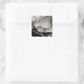 Der Druckmischadapter 3 2 Quadratischer Aufkleber (Tasche)