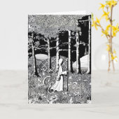 Der Druideweg - Grußkarte Karte (Gelbe Blume)