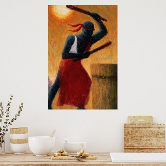 Der Drummer 1993 Poster (Küche)