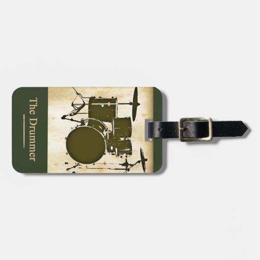 der Drummer der Band Gepäckanhänger (Vorderseite horizontal)