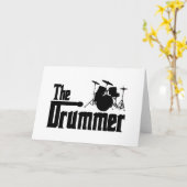 Der Drummer Karte (Gelbe Blume)