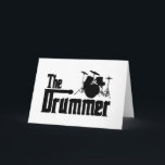 Der Drummer Karte<br><div class="desc">Der Drummer auf den Drummer T - Shirt und helle Bekleidung für die ganze Familie,  Magnete,  Mousepads,  Aufkleber,  Taschen,  Tasten,  Schürze,  Tasse,  Karten,  Briefmarke..com</div>