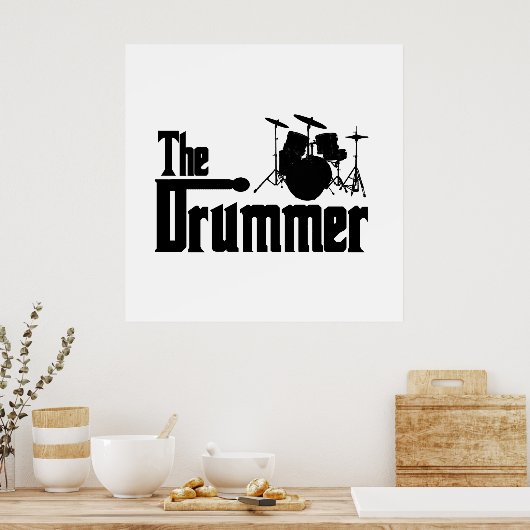 Der Drummer Poster (Küche)