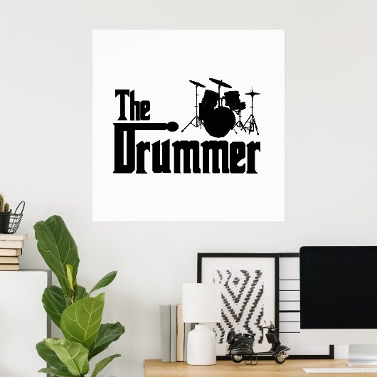 Der Drummer Poster (Heimbüro)