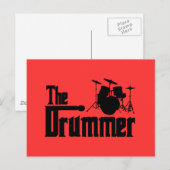 Der Drummer Postkarte (Vorne/Hinten)