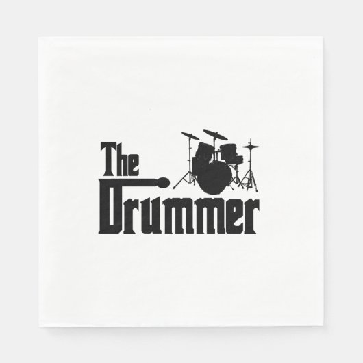 Der Drummer Serviette (Vorderseite)