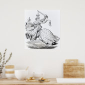 Der Duc de Bourbon bewaffnet für das Turnier Poster (Küche)