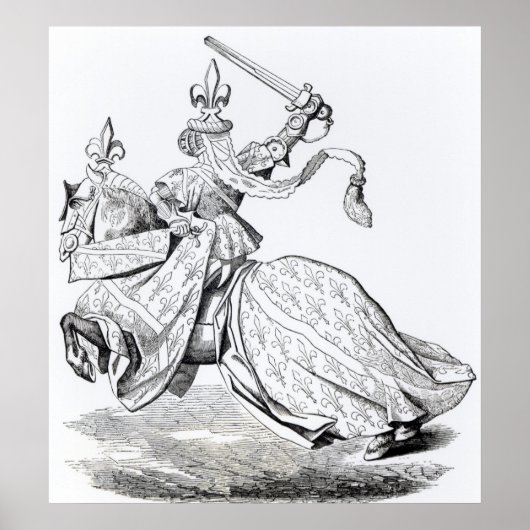Der Duc de Bourbon bewaffnet für das Turnier Poster (Vorne)