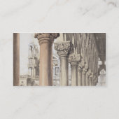 Der Ducal Palast, Renaissance-Hauptstädte des Logg Visitenkarte (Rückseite)