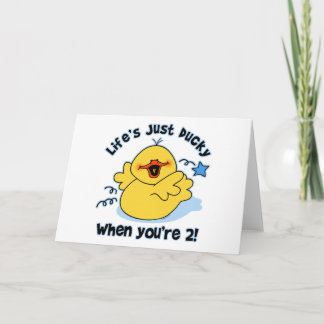 Der Ducky 2. Geburtstag des Lebens Karte