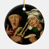 Der Dudelsackspieler Keramikornament (Hinten)