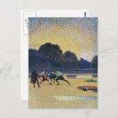 Der Duell am Strand Postkarte (Vorne/Hinten)