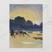 Der Duell am Strand Postkarte (Vorderseite)