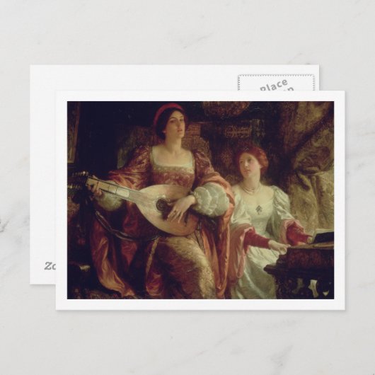 Der Duet (Öl auf Leinwand) Postkarte (Vorne/Hinten)