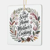 Der Duft Zu Hause Ist Mutters Kochen Keramikornament (Links)