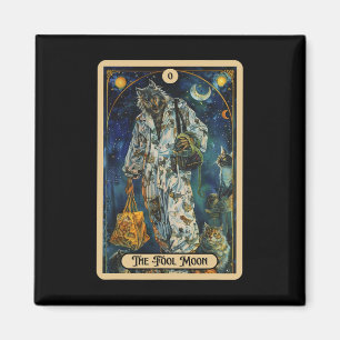 Der dumme Moon Werewolf (der Dumme) Halloween-Taro Magnet