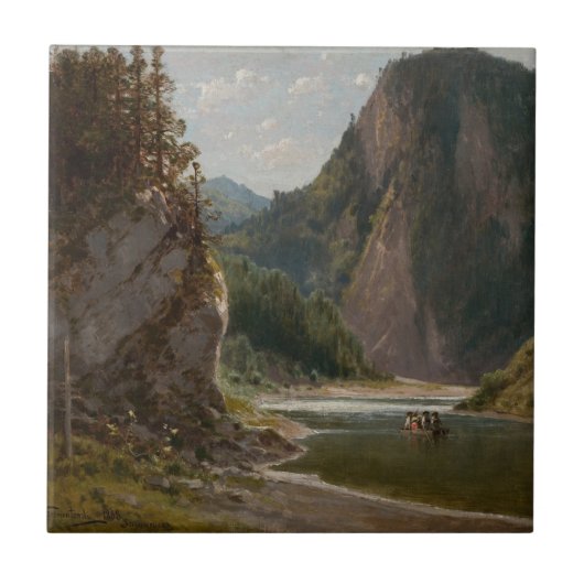 Der Dunajec im Pieniny-Gebirge Fliese (Vorderseite)