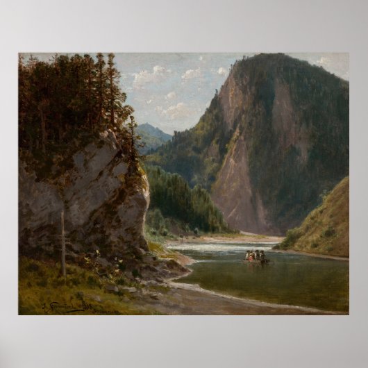 Der Dunajec im Pieniny-Gebirge Poster (Vorne)