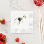 Der dunkle Cartoon Dinosaur Skeleton Serviette (Beispiel)