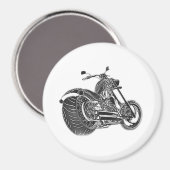 Der dunkle Chopper Magnet (Vorderseite/Rückseite)