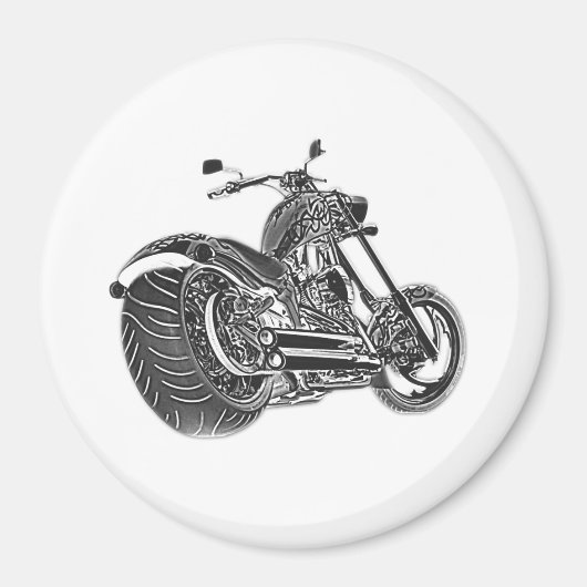Der dunkle Chopper Magnet (Vorne)