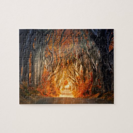 Der Dunkle hat Antrim Irland abgesichert. Puzzle (Horizontal)