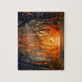 Der Dunkle hat Antrim Irland abgesichert. Puzzle (Vertikal)