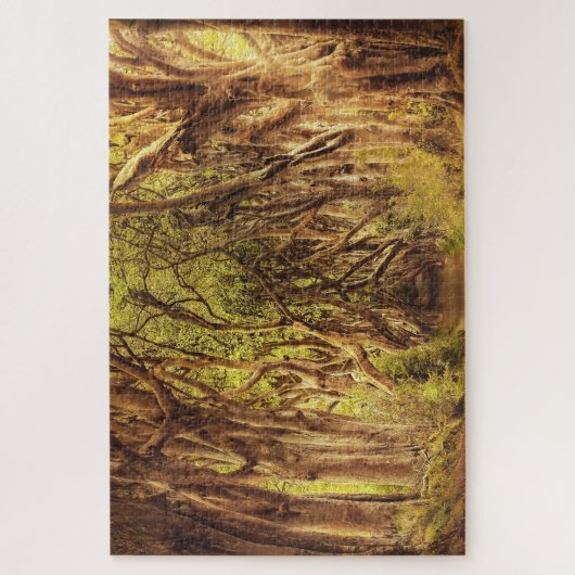 Der Dunkle hat Antrim Irland abgesichert. Puzzle (Vertikal)