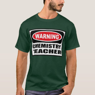 Der dunkle T - Shirt warnender CHEMIE-LEHRER