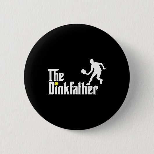 Der dunkle Vater Pickleball Vater Funny Pickleball Button (Vorderseite)