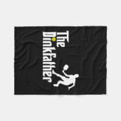 Der dunkle Vater Pickleball Vater Funny Pickleball Fleecedecke (Vorderseite (Horizontal))