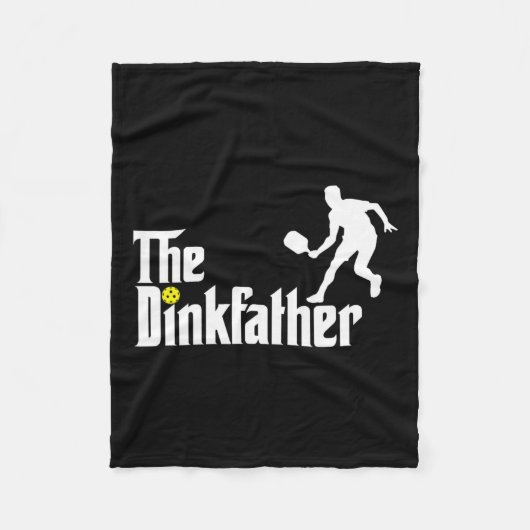 Der dunkle Vater Pickleball Vater Funny Pickleball Fleecedecke (Vorderseite)