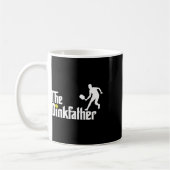 Der dunkle Vater Pickleball Vater Funny Pickleball Kaffeetasse (Links)