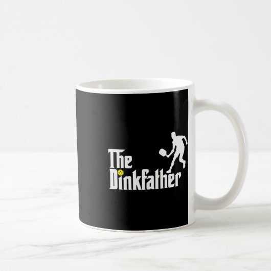 Der dunkle Vater Pickleball Vater Funny Pickleball Kaffeetasse (Rechts)