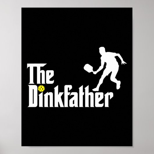 Der dunkle Vater Pickleball Vater Funny Pickleball Poster (Vorne)