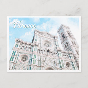 Der Duomo Florenz Italien Foto Postkarte