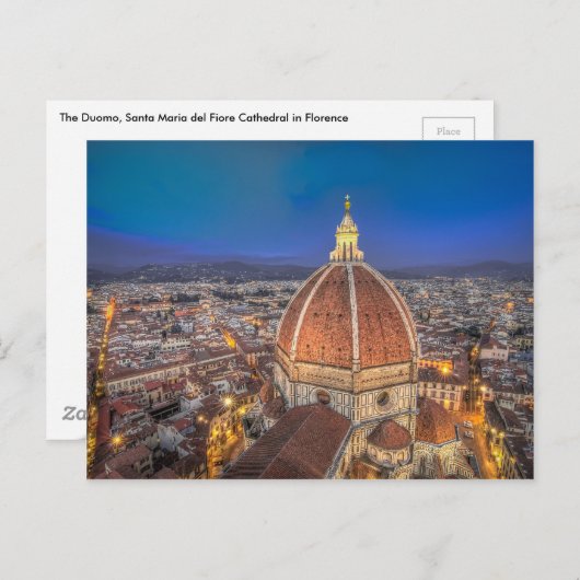 Der Duomo in Florenz, Italien Postkarte (Vorne/Hinten)