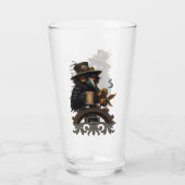 Der durch Kaffee angetriebene Rabe Glas (Rückseite)