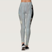 Der durch Kaffee angetriebene Rabe Leggings (Rückseite)