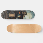 Der durch Kaffee angetriebene Rabe Skateboard (Horizontal)