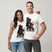 Der durch Kaffee angetriebene Rabe T-Shirt (Unisex)
