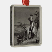 Der Durchgang des Delawares Silbernes Ornament (Rechts)