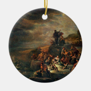 Der Durchgang des roten Meeres (Öl auf Leinwand) Keramik Ornament