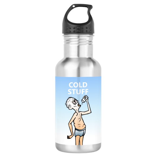 Der Durstige Edelstahlflasche (Vorderseite)