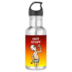 Der durstige Mann Edelstahlflasche