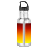 Der durstige Mann Edelstahlflasche (Rückseite)
