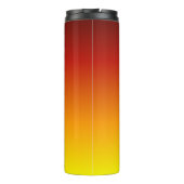 Der durstige Mann Thermobecher Thermosbecher (Rückseite)
