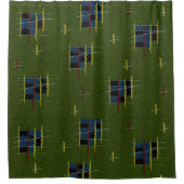 Der Duschvorhang aus Olivenzweigen (Vorderseite)