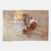 Der Duschvorhang der Bretagne Geschirrtuch (Horizontal)