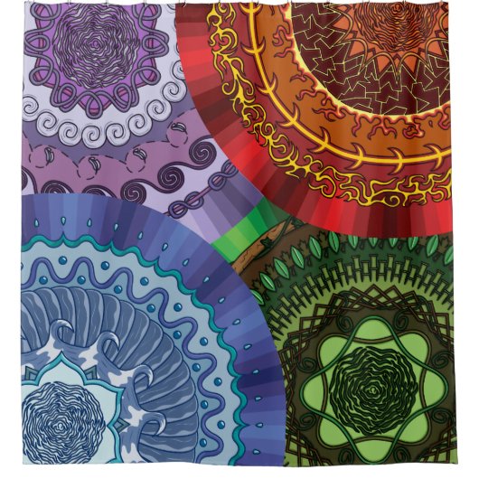 Der Duschvorhang für Elemente (Vorderseite)